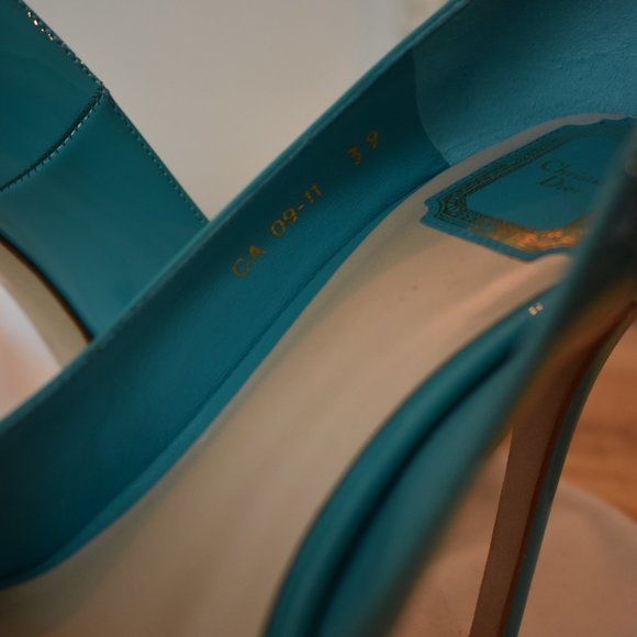 Aquamarine Christian Dior Heels 39 - Picture 9 of 11